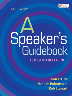 cover image of A Speaker's Guidebook